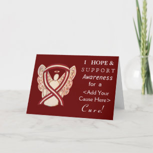 Head & Neck Cancer Awareness Ribbon Angel Cards