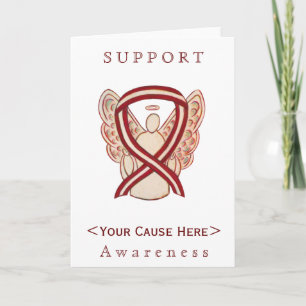 Head/Neck Cancer Awareness Ribbon Customized Card