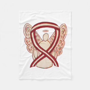 Head & Neck Cancer Awareness Ribbon Soft Blanket