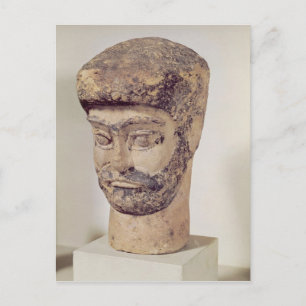 Head of a beaded man, c.1800 BC Postcard