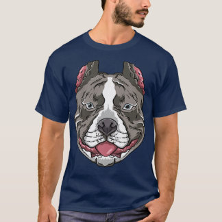 Head of a beautiful american bulldog  T-Shirt
