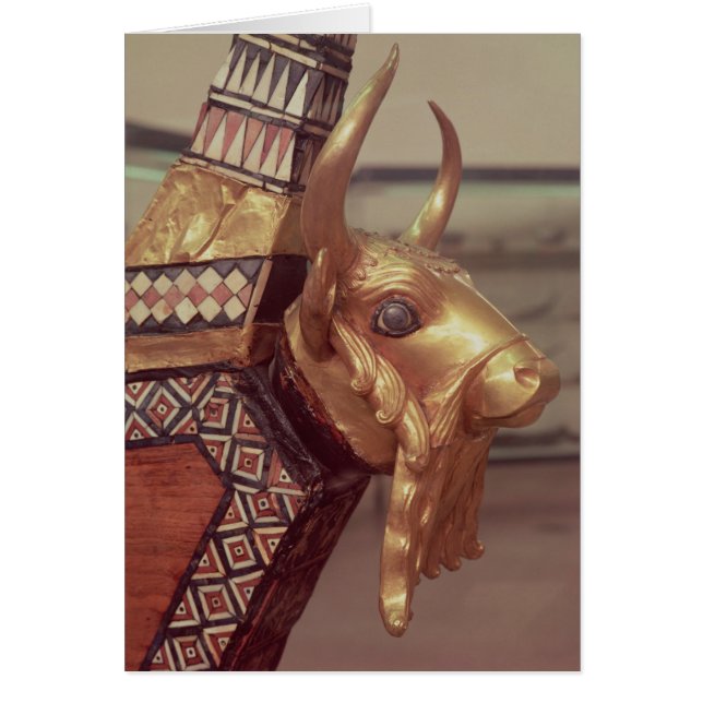 Head of a bull, decoration from a harp 2 (Front)