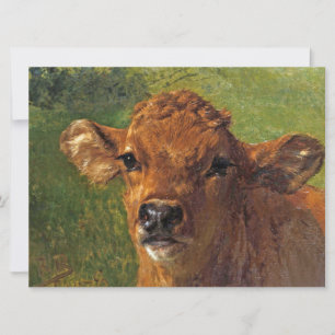 Head of a Calf (by Rosa Bonheur) Card