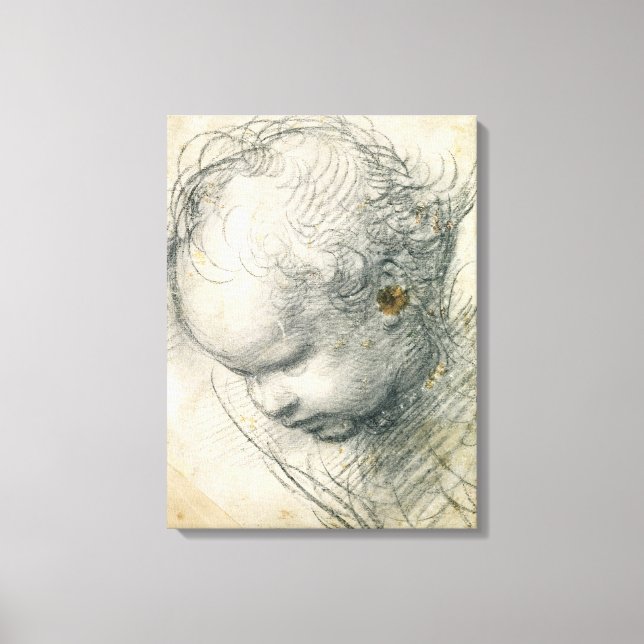 Head of a Cherub Canvas Print (Front)