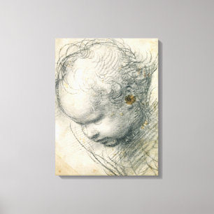 Head of a Cherub Canvas Print