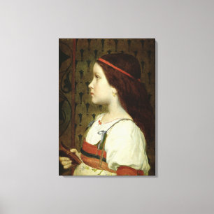 Head of a Child, 1866 Canvas Print