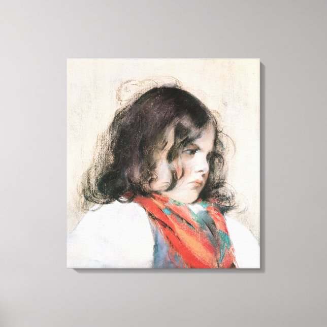 Head of a Child Canvas Print (Front)