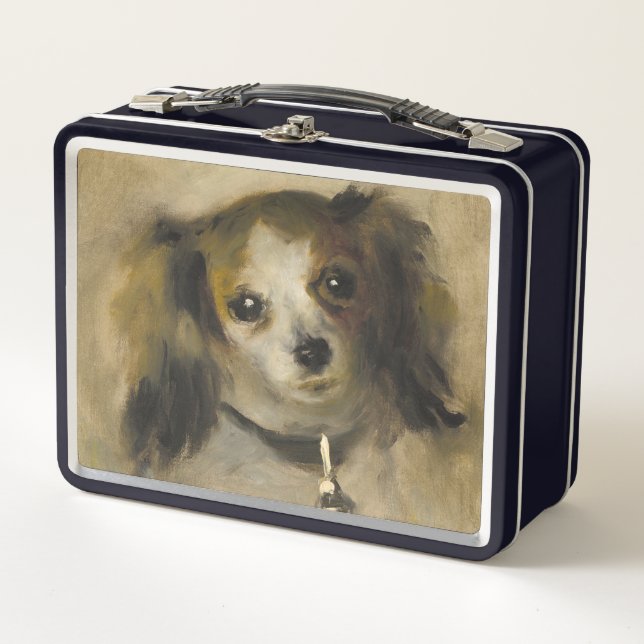Head of a Dog, 1870 (oil on canvas) Metal Lunch Box (Front)