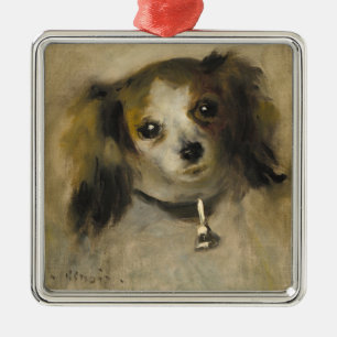 Head of a Dog, 1870 (oil on canvas) Metal Ornament