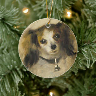 Head of a dog, Auguste Renoir Art Ceramic Ornament