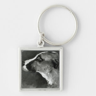 Head of a Dog with Short Ears, 1879 Keychain