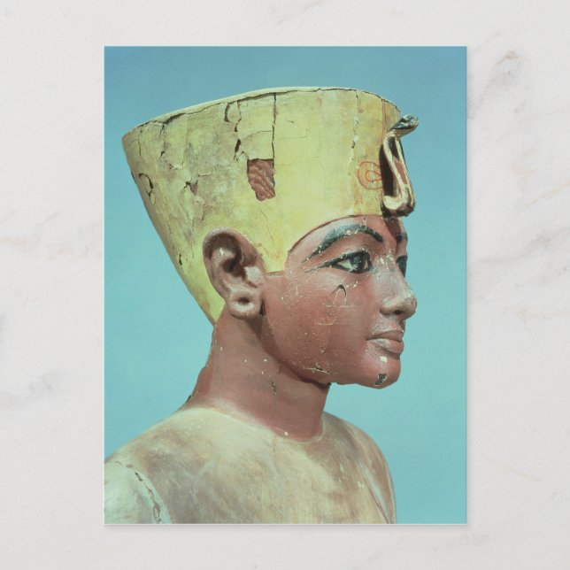 Head of a 'dummy' of the young Tutankhamun Postcard (Front)