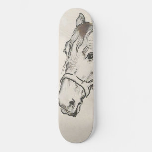 Head of a Horse (by Alfred Dehodencq) Skateboard