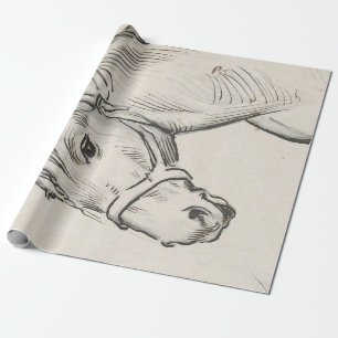 Head of a Horse (by Alfred Dehodencq) Wrapping Paper