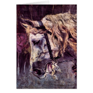 Head of a Horse by Giovanni Boldini, Vintage Art