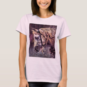 Head of a Horse by Giovanni Boldini, Vintage Art T-Shirt