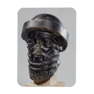 Head of a king, possibly Hammurabi, king of Babylo Magnet