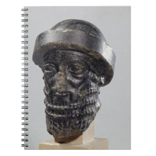 Head of a king, possibly Hammurabi, king of Babylo Notebook