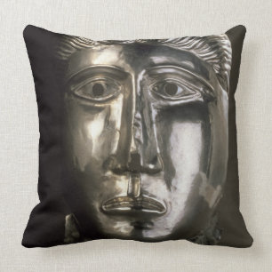 Head of a man, Gallo-Roman, 2nd-3rd century AD (si Throw Pillow