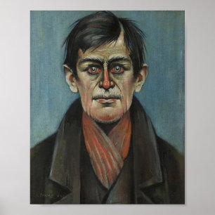 Head of a Man with Red Eyes (by L.S. Lowry) Poster