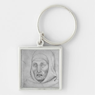 Head of a monk, from the The Vallardi Album Keychain