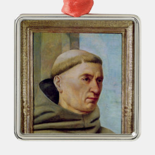 Head of a Monk Metal Ornament