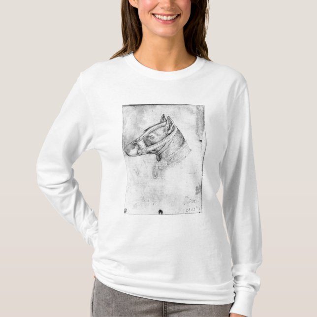 Head of a muzzled dog T-Shirt (Front)