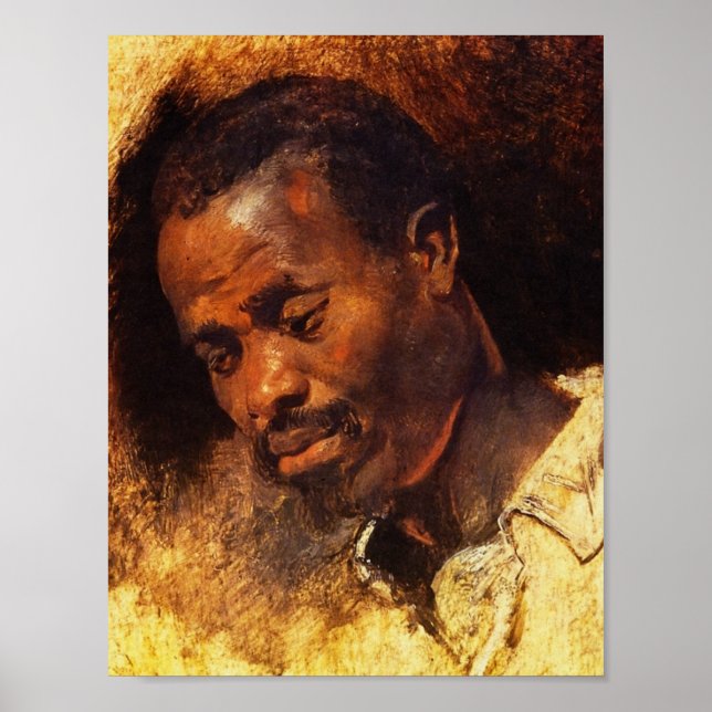 Head of a Negro by Rubens Poster (Front)