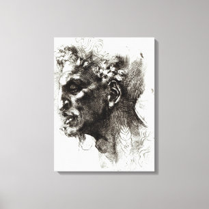 Head of a Satyr Canvas Print