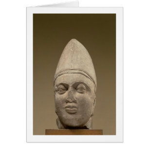 Head of a Scythian, red sandstone, 3rd century AD