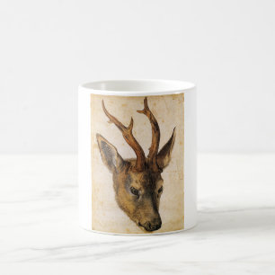 Head of a Stag (Animal) (Deer) (by Albrecht Durer) Coffee Mug