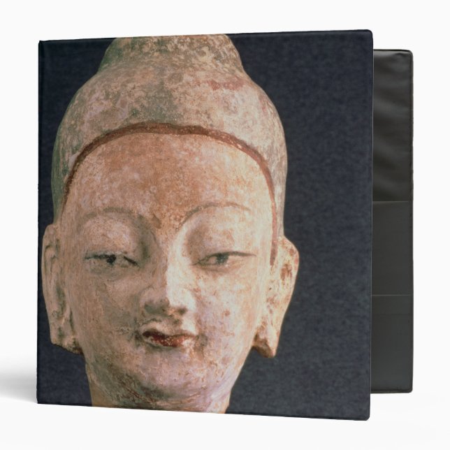 Head of a statue of Buddha, from Bezeklik Binder (Front/Inside)