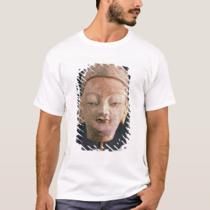 Head of a statue of Buddha, from Bezeklik T-Shirt
