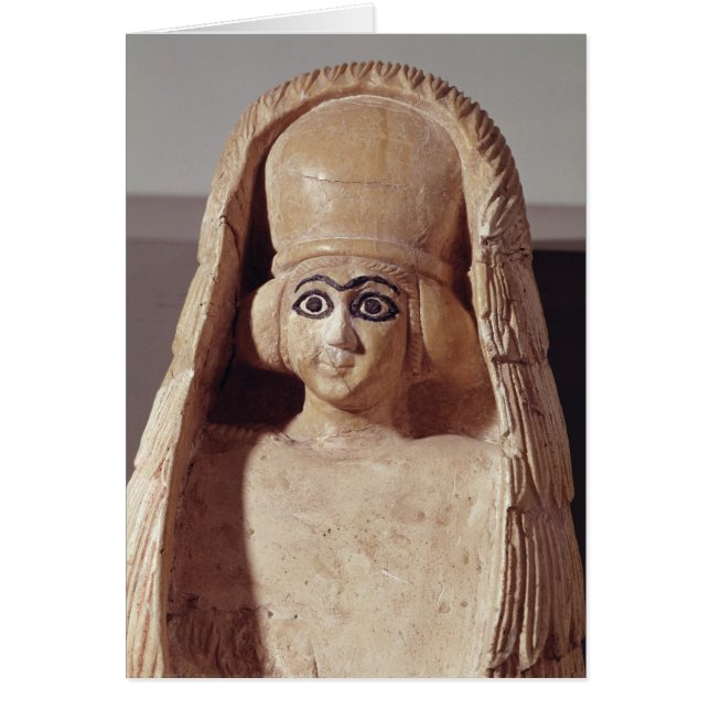 Head of a statue of Ishtar, wearing a (Front)