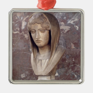 Head of a woman known as Aspasia of Miletos Metal Ornament