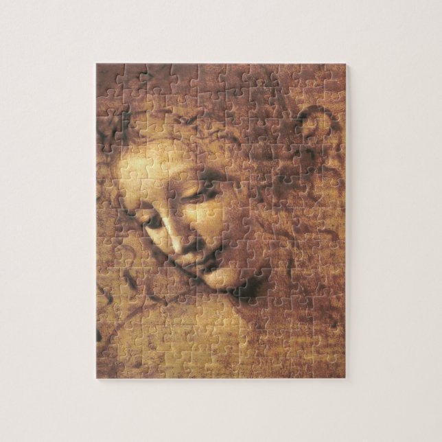 Head of a Woman La Scapigliata Leonardo Da Vinci Jigsaw Puzzle (Vertical)