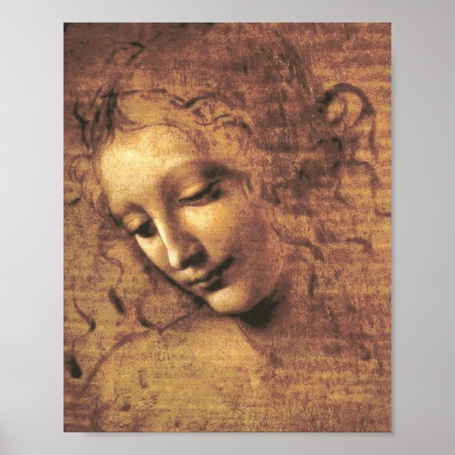 Head of a Woman La Scapigliata Leonardo Da Vinci Poster (Front)