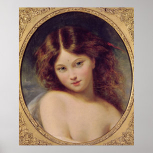 Head of a Young Girl Poster
