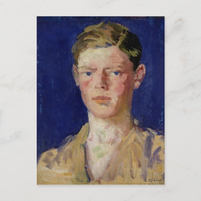 Head of a Young Man Postcard (Front)