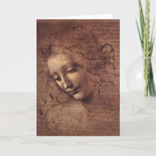 Head of a Young Woman with Tousled Hair Card