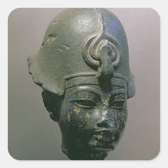 Head of Amenophis III (diorite) Square Sticker (Front)