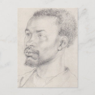 Head of an African by Durer Postcard