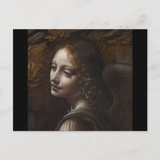 Head of an Angel by Leonardo da Vinci Postcard (Front)