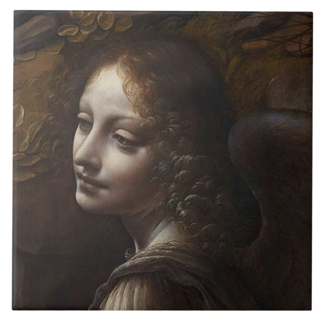 Head of an Angel by Leonardo Tile (Front)