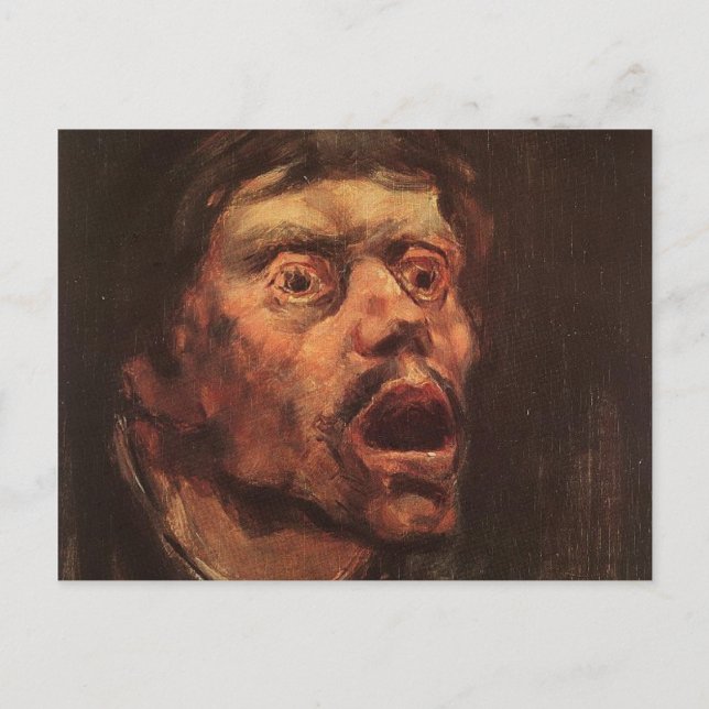 Head of an Angry Man (Sadness and Suffering) Postcard (Front)