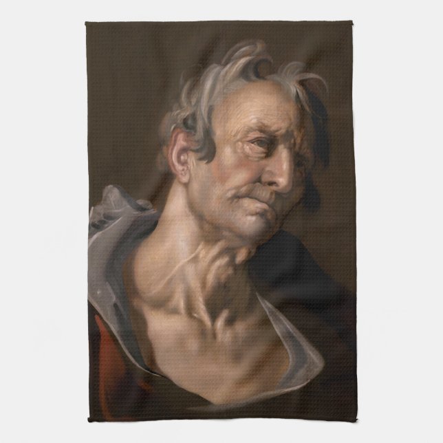 Head of an Old Man by Abraham Bloemaert Kitchen Towel (Vertical)