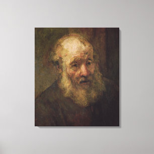 Head of an Old Man, c.1650 Canvas Print
