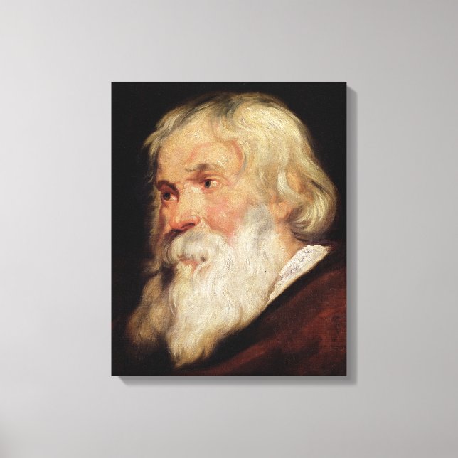 Head of an Old Man Canvas Print (Front)