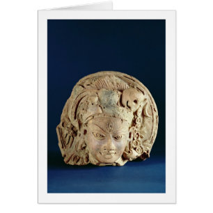 Head of Ardhanarisvara, Newal, Unnao (terracotta)