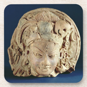 Head of Ardhanarisvara, Newal, Unnao (terracotta) Coaster